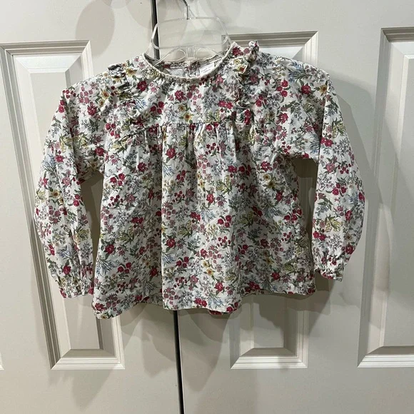 Kids Virgil kids brand long sleeve floral print shirt - Picture 1 of 4